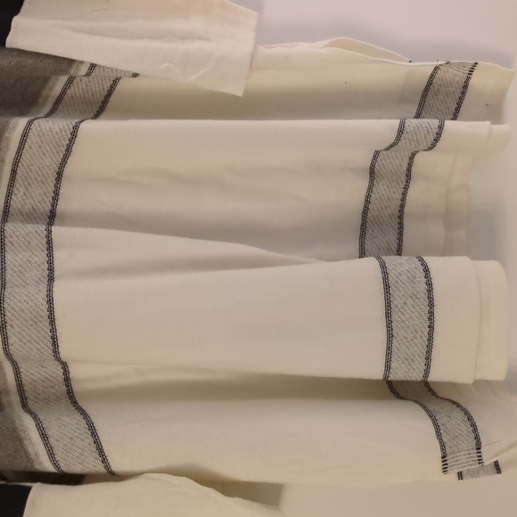 Loft oversized lagenlook Cotton Wool Blend Navy And White sweater tunic - Picture 3 of 9